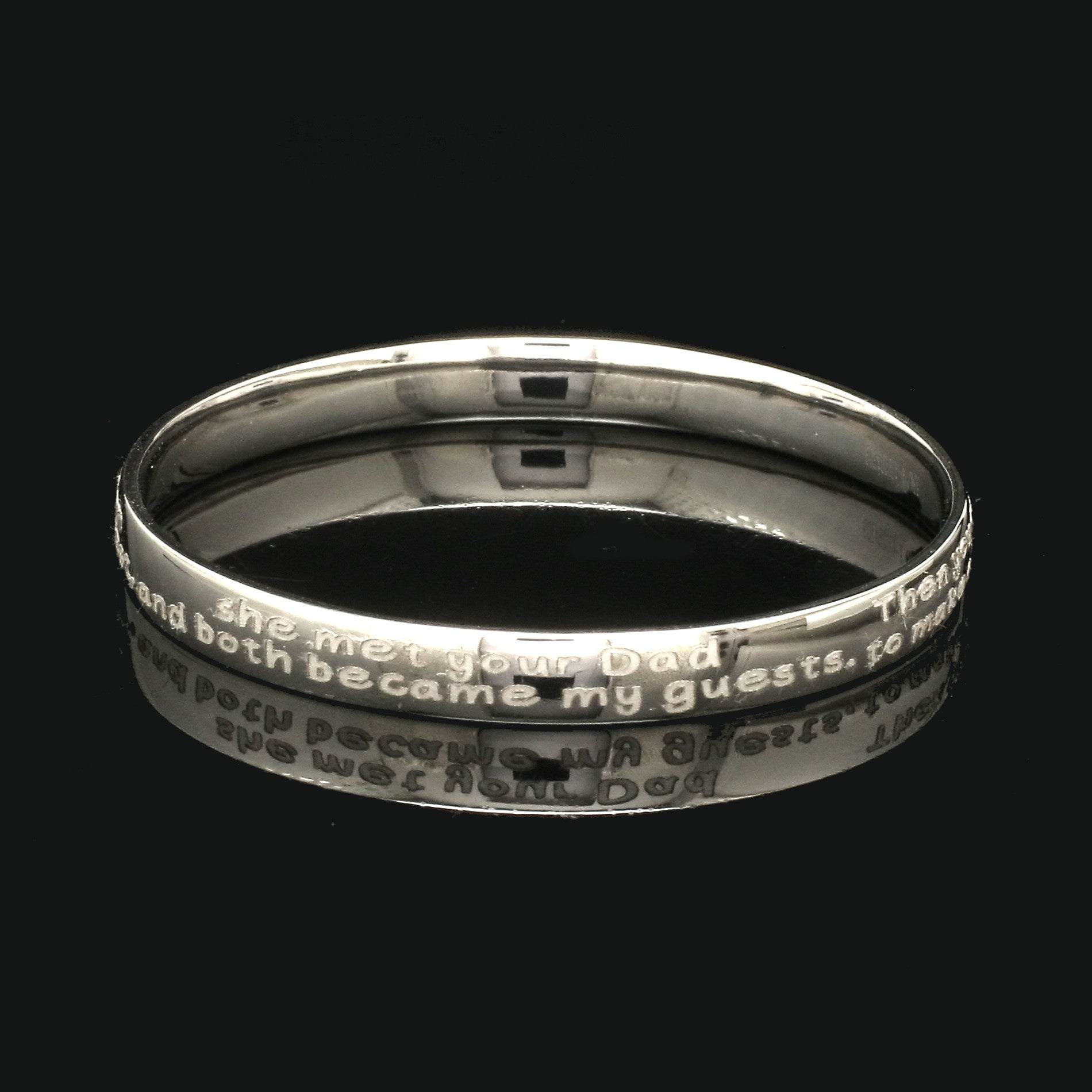 Platinum Engraved Baby Kada for Men JL PTB 1289