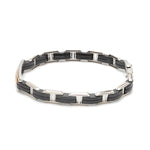Load image into Gallery viewer, Men of Platinum | Diamond 18K Rose Gold with Black Stone Bracelet for Men JL PTB 1329
