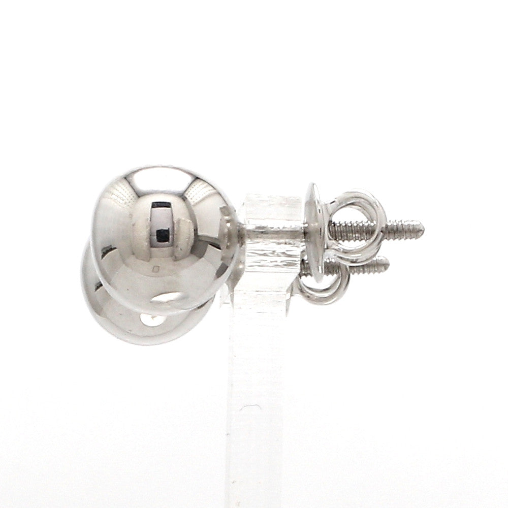 9.5mm Platinum Ball Earrings Studs JL PT E 187-B