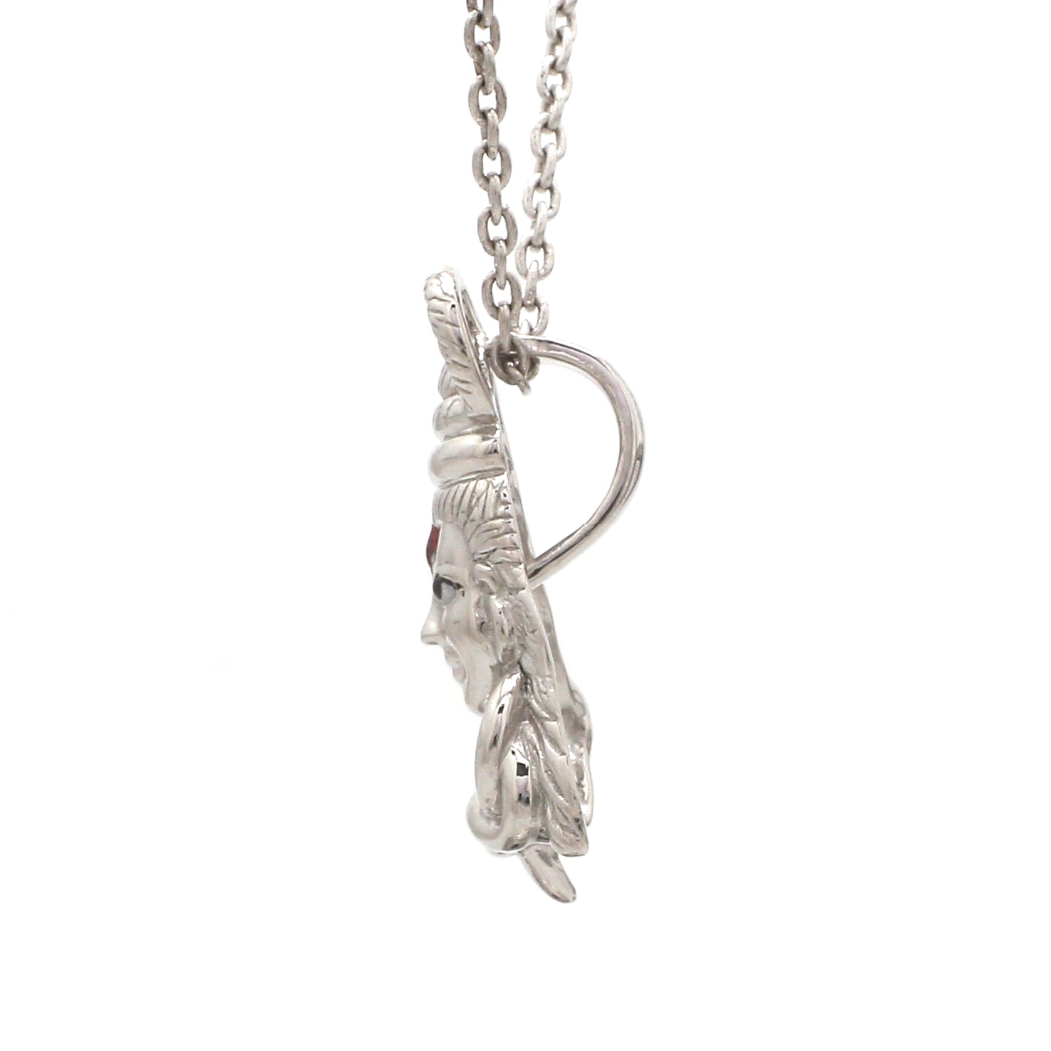 Platinum Shiva Ji Pendant   Jewelove.US