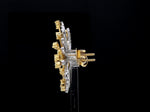 Load image into Gallery viewer, 18K Yellow Gold Earrings with Natural Fancy Yellow &amp; White Diamonds JL AU E 102
