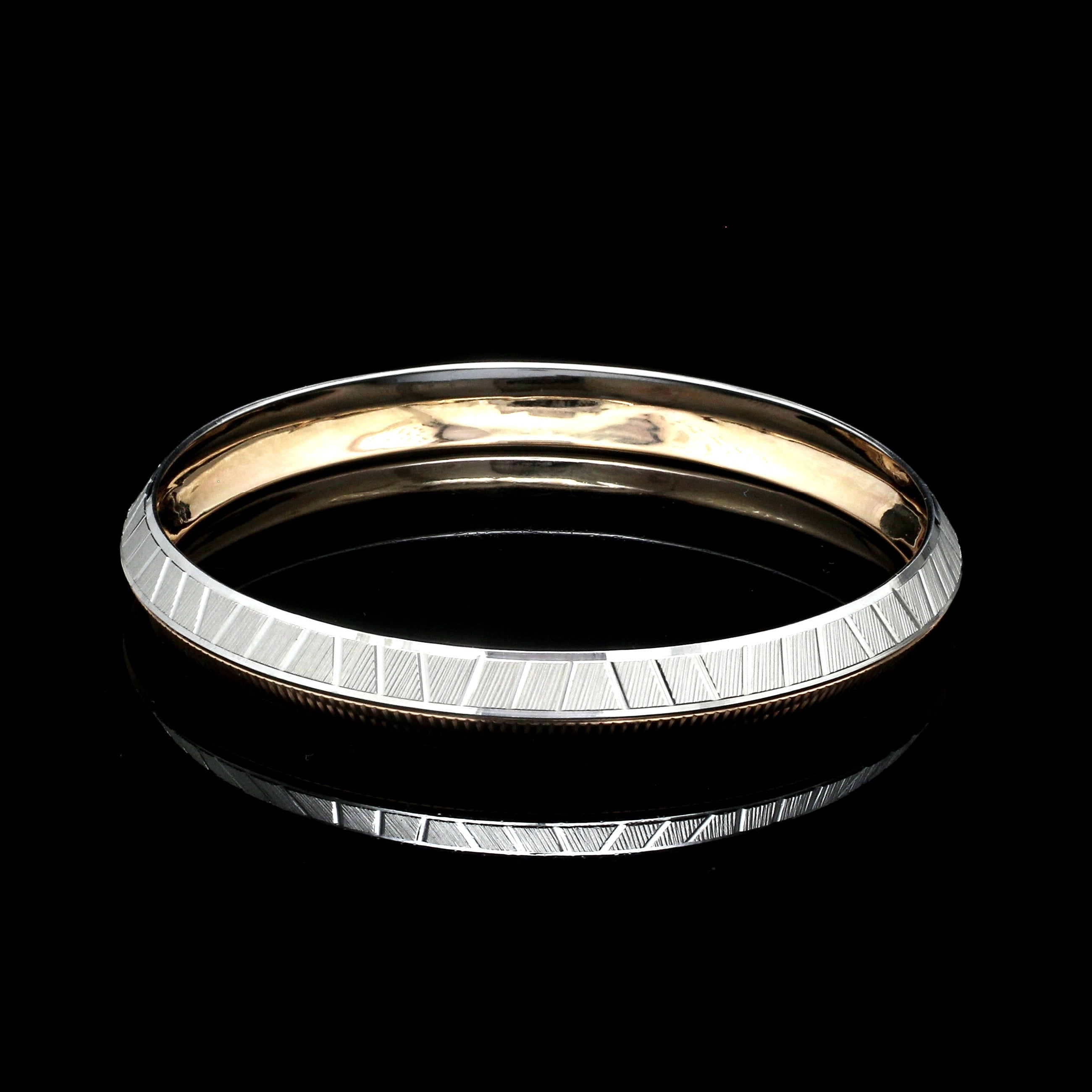 9mm Platinum & Rose Gold Bracelet for Men JL PTB 1294