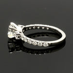 Load image into Gallery viewer, 1-Carat Platinum Solitaire Engagement Ring with Diamond Accents JL PT 327-B

