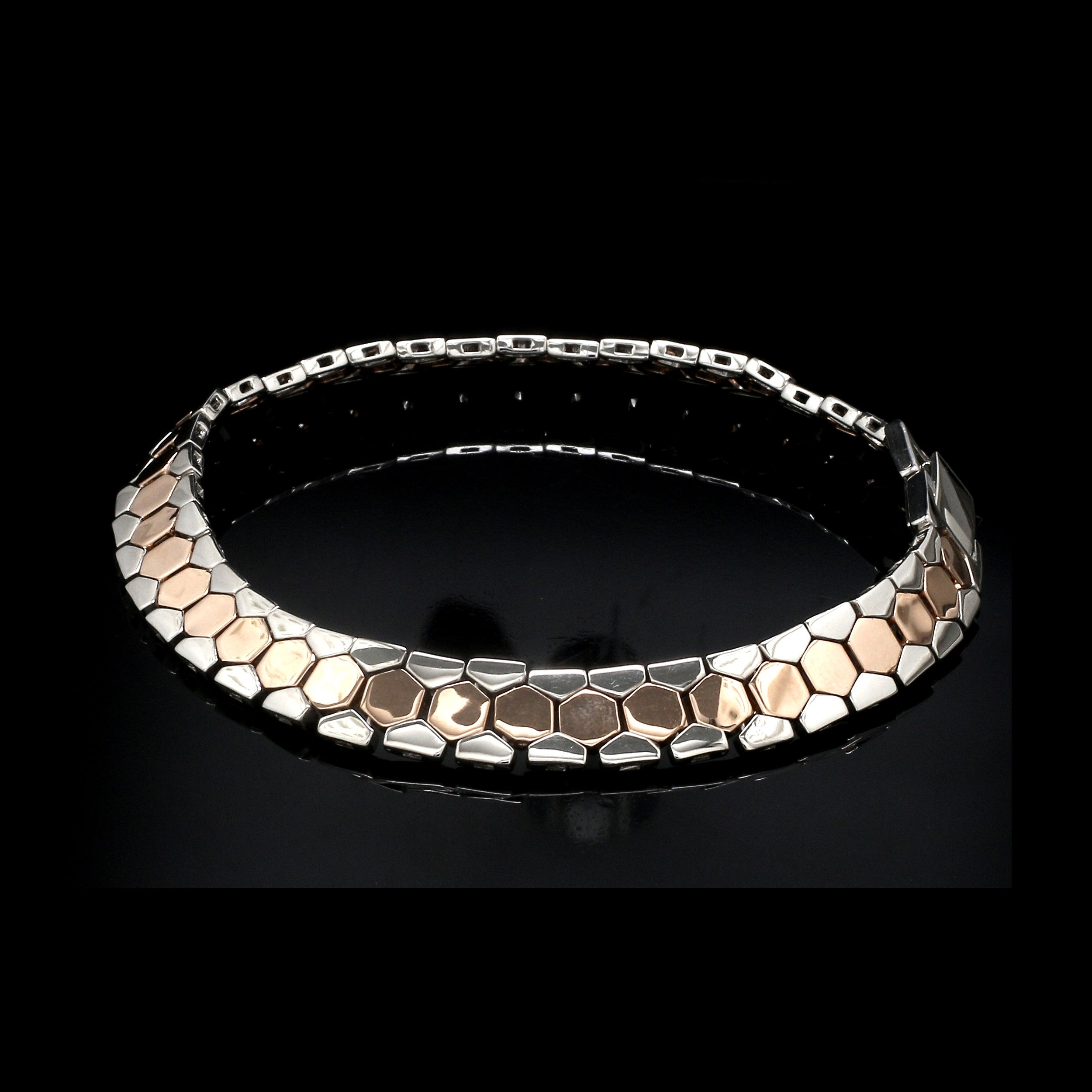 Men of Platinum | 8.5mm Rose Gold Bracelet for Men JL PTB 1282