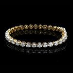 Load image into Gallery viewer, 18-Pointer Diamond Tennis Bracelet 18K White Gold JL AU 755
