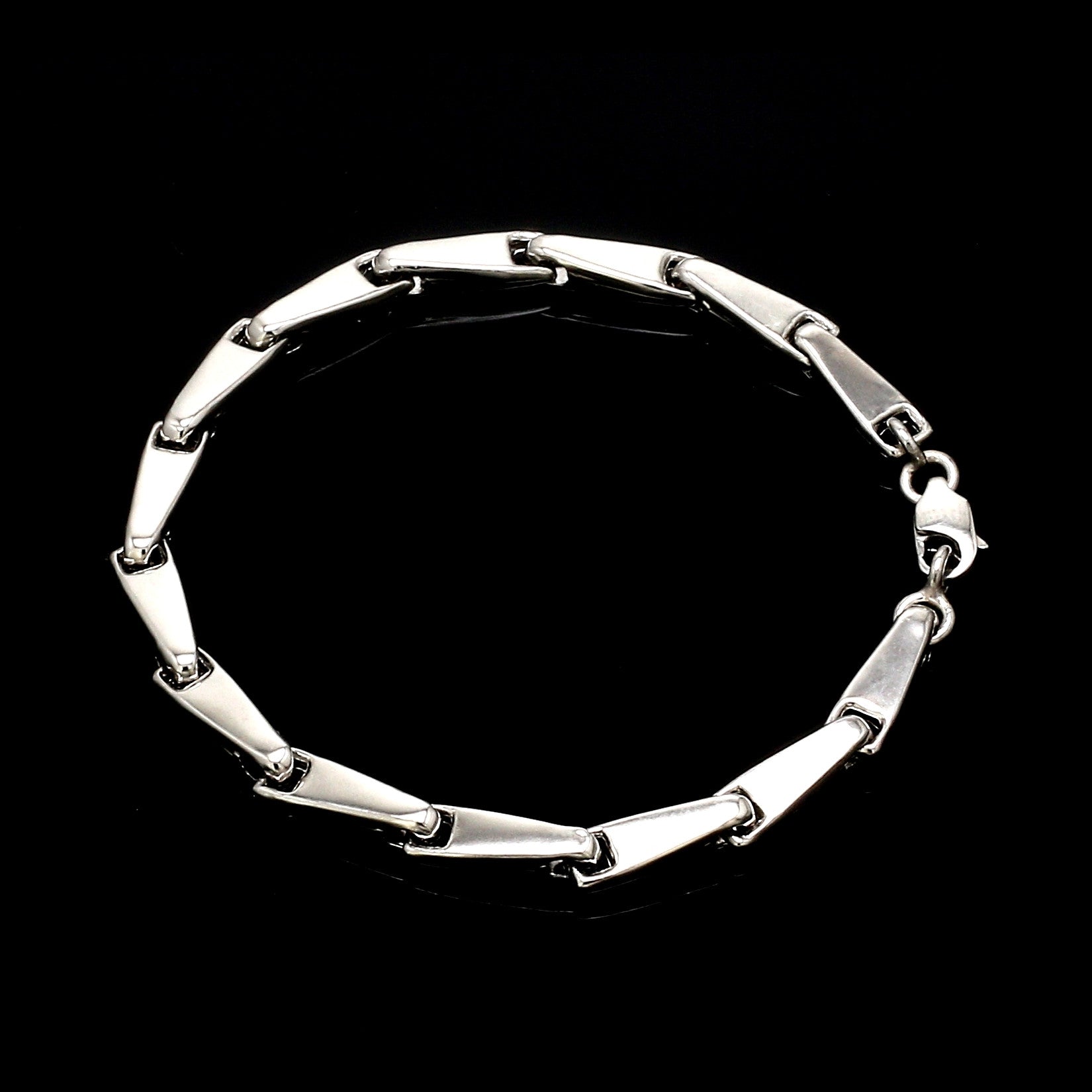 4.5mm Platinum Light Weight Bracelet for Men JL PTB 1301