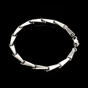 4.5mm Platinum Light Weight Bracelet for Men JL PTB 1301