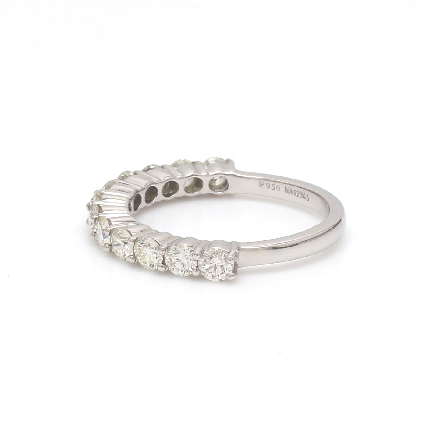 10 pointer Diamonds Half-Eternity Wedding Band for Women JL PT 918