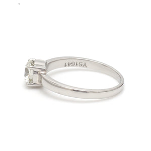 30-Pointer Solitaire Platinum Engagement Ring JL PT 1269   Jewelove.US