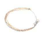 Load image into Gallery viewer, Japanese 5 Line Platinum &amp; Rose gold Fantasy Light Weight Adjustable Bracelet JL PTB 1369

