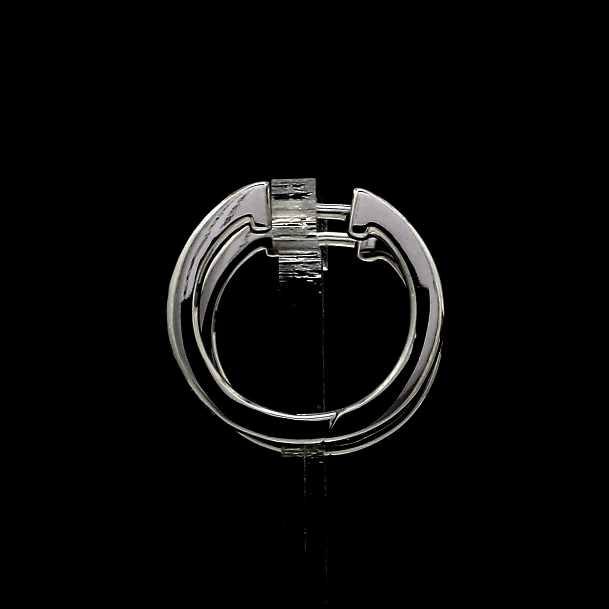 Platinum Bali Earrings with Diamonds  JL PT E 332   Jewelove