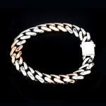 Load image into Gallery viewer, Men of Platinum | 9.5mm Matte &amp; Hi-Polish Rose Gold Bracelet for Men JL PTB 1257
