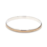 Load image into Gallery viewer, Platinum Bracelet with Center Rose Gold Line for Men JL PTB 1296

