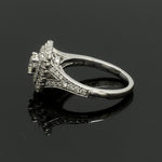 Load image into Gallery viewer, 30-Pointer Solitaire Platinum Double Halo Diamond Spilt Shank Ring JL PT 0015-Z   Jewelove.US
