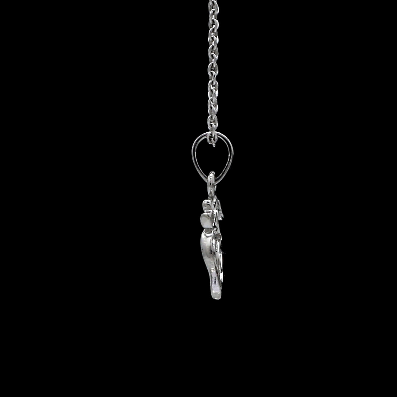 Plain Platinum Om Pendant JL PT OM-1   Jewelove.US