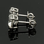 Load image into Gallery viewer, 3 Carat Lab Grown Solitaire Diamond Earrings in Platinum SJ PTO E LG-152
