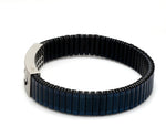 Load image into Gallery viewer, Platinum Blue Band Bracelet for Men - Flexible JL PTB 1216
