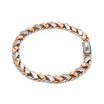 Load image into Gallery viewer, 6.5mm Platinum &amp; Gold Bracelet for Men JL PTB 641-RG-A
