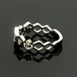 Load image into Gallery viewer, Platinum Love Bands with Rose Gold JL PT 1051
