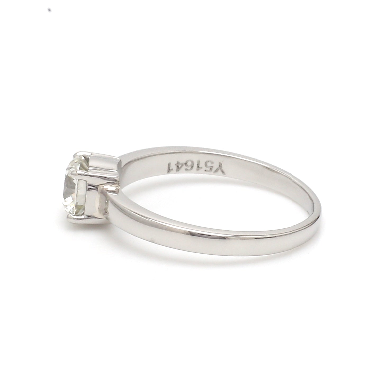 1 Carat Solitaire Platinum Engagement Ring JL PT 1269-C   Jewelove.US
