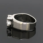 Load image into Gallery viewer, 2-Carat Lab Grown Solitaire Heavy Platinum Ring for Men JL PT LG 983-B

