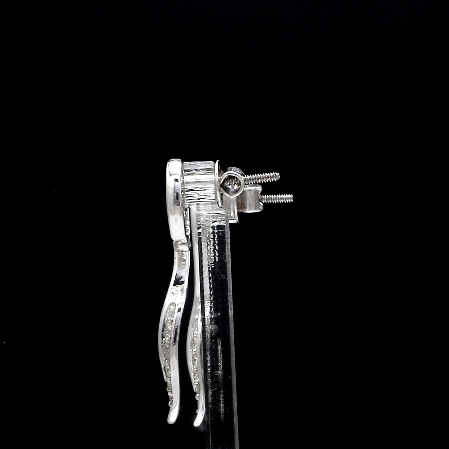 Designer Platinum Diamond Earrings for Women JL PT E 345