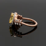 Load image into Gallery viewer, 1.75cts. Yellow Sapphire 18K Rose Gold Diamond Ring for Women JL AU 1356R   Jewelove
