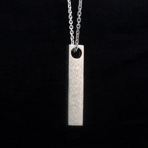 Plain Platinum Cuboid Pendant JL PT P 316   Jewelove.US