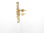 Load image into Gallery viewer, 18K Yellow Gold Earrings with Natural Fancy Yellow &amp; White Diamonds JL AU E 102
