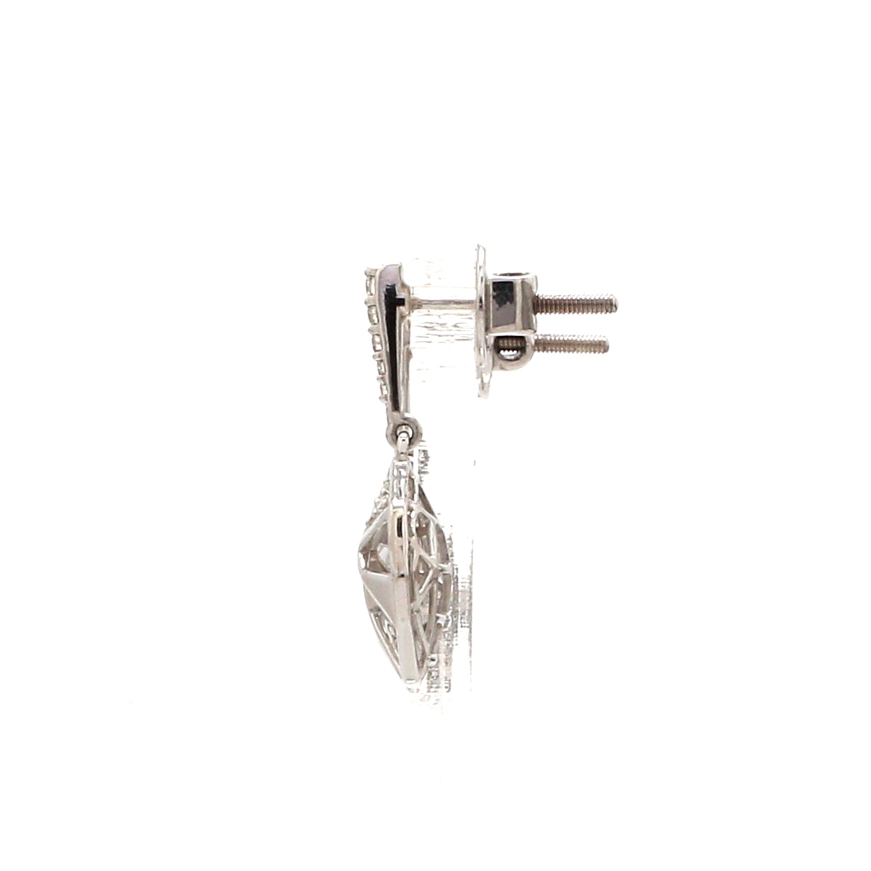 Evara Platinum Diamonds Earrings for Women JL PT E 267   Jewelove.US