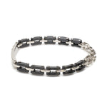 Load image into Gallery viewer, Men of Platinum | Black Stone Bracelet for Men JL PTB 1328
