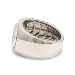 Load image into Gallery viewer, Customised Alphabet / Initial Platinum Signet Ring for Men JL PT 1373
