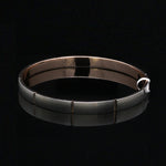 Load image into Gallery viewer, 6.75mm Platinum &amp; Rose Gold Bracelet for Men JL PTB 1078
