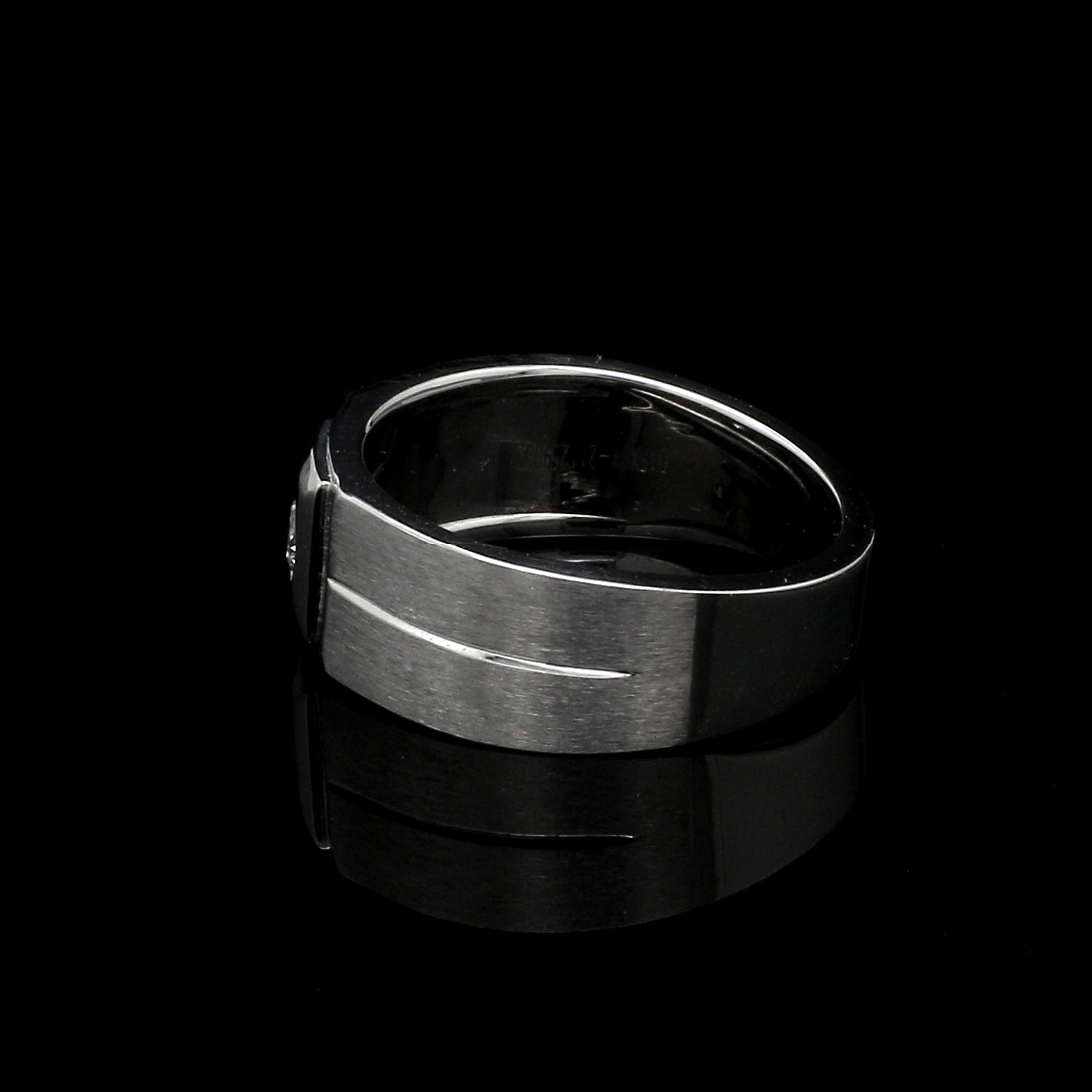 Diamond Platinum Ring for Men JL PT 1110   Jewelove.US