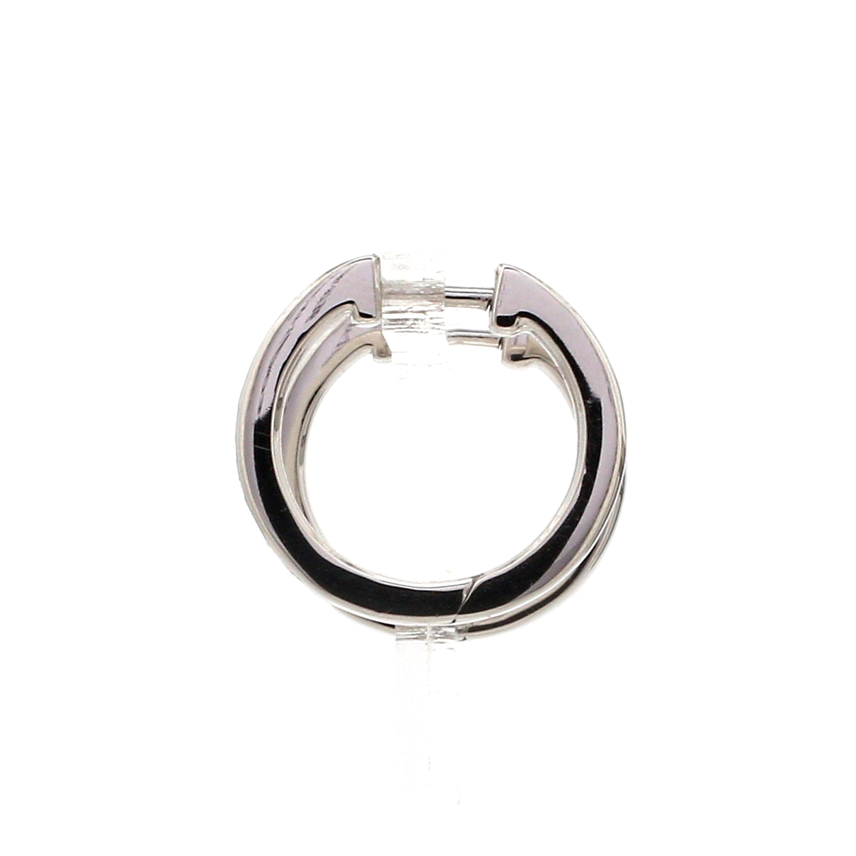 Platinum Bali Earrings with Diamonds  JL PT E 332   Jewelove