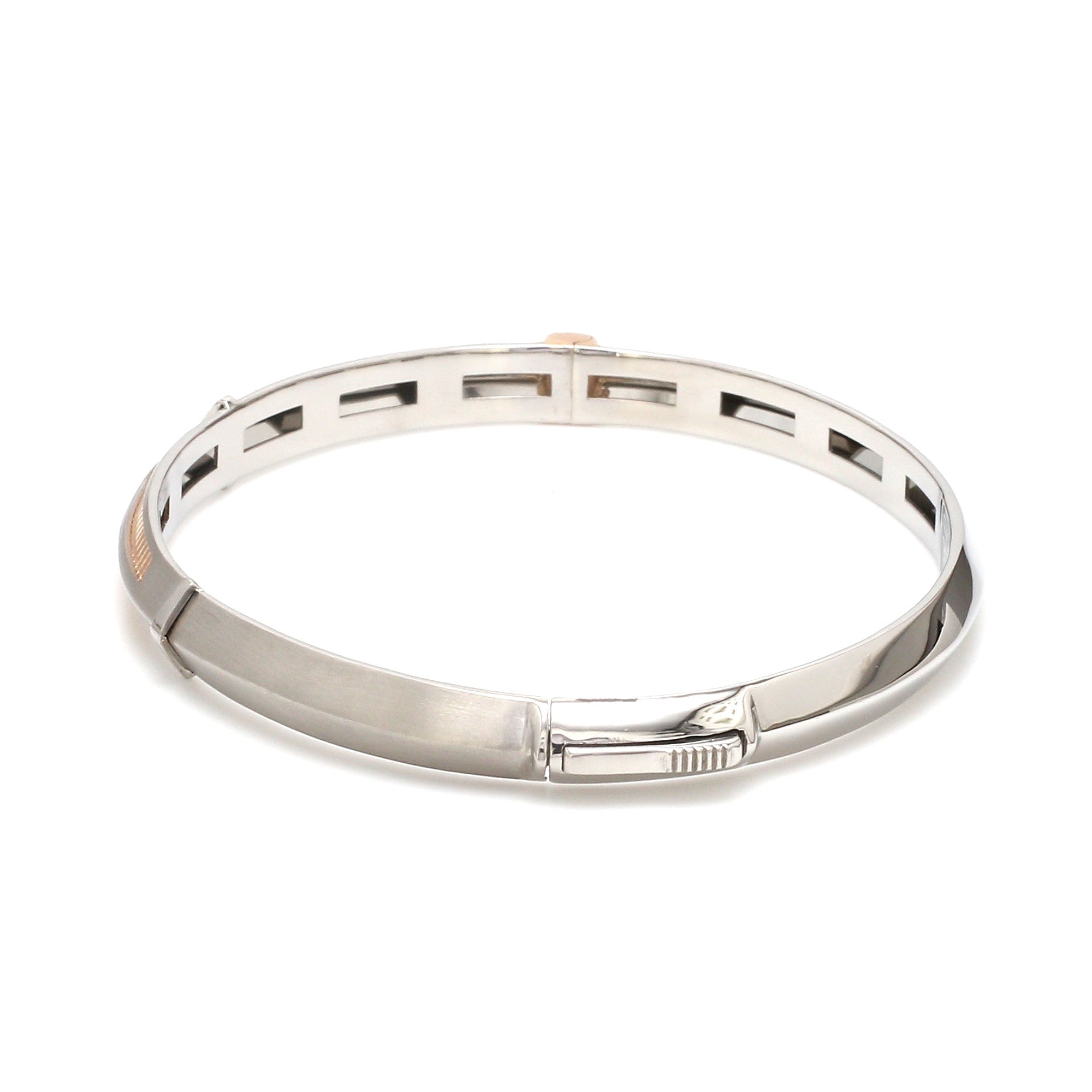 Men of Platinum | 6mm Rose Gold with Bracelet for Men JL PTB MSD 109