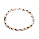 Load image into Gallery viewer, Platinum &amp; Rose Gold Bracelet for Men JL PTB 1335

