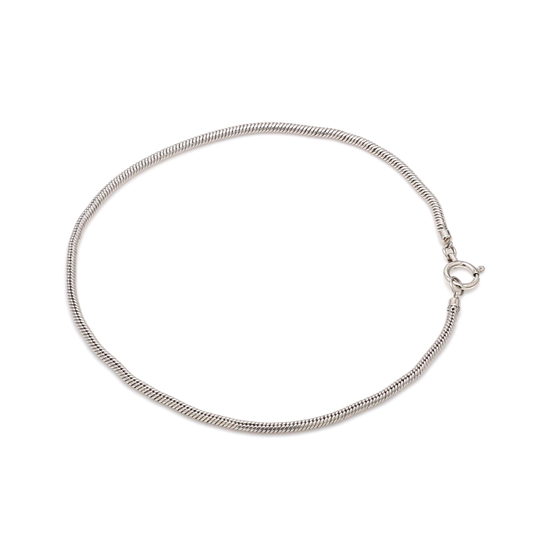 1.75mm Japanese Platinum Round Snake Bracelet JL PTB 1291