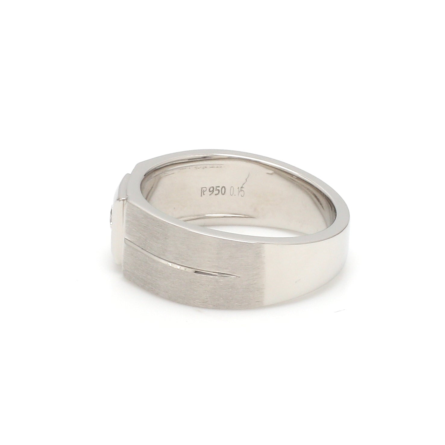 Diamond Platinum Ring for Men JL PT 1110   Jewelove.US