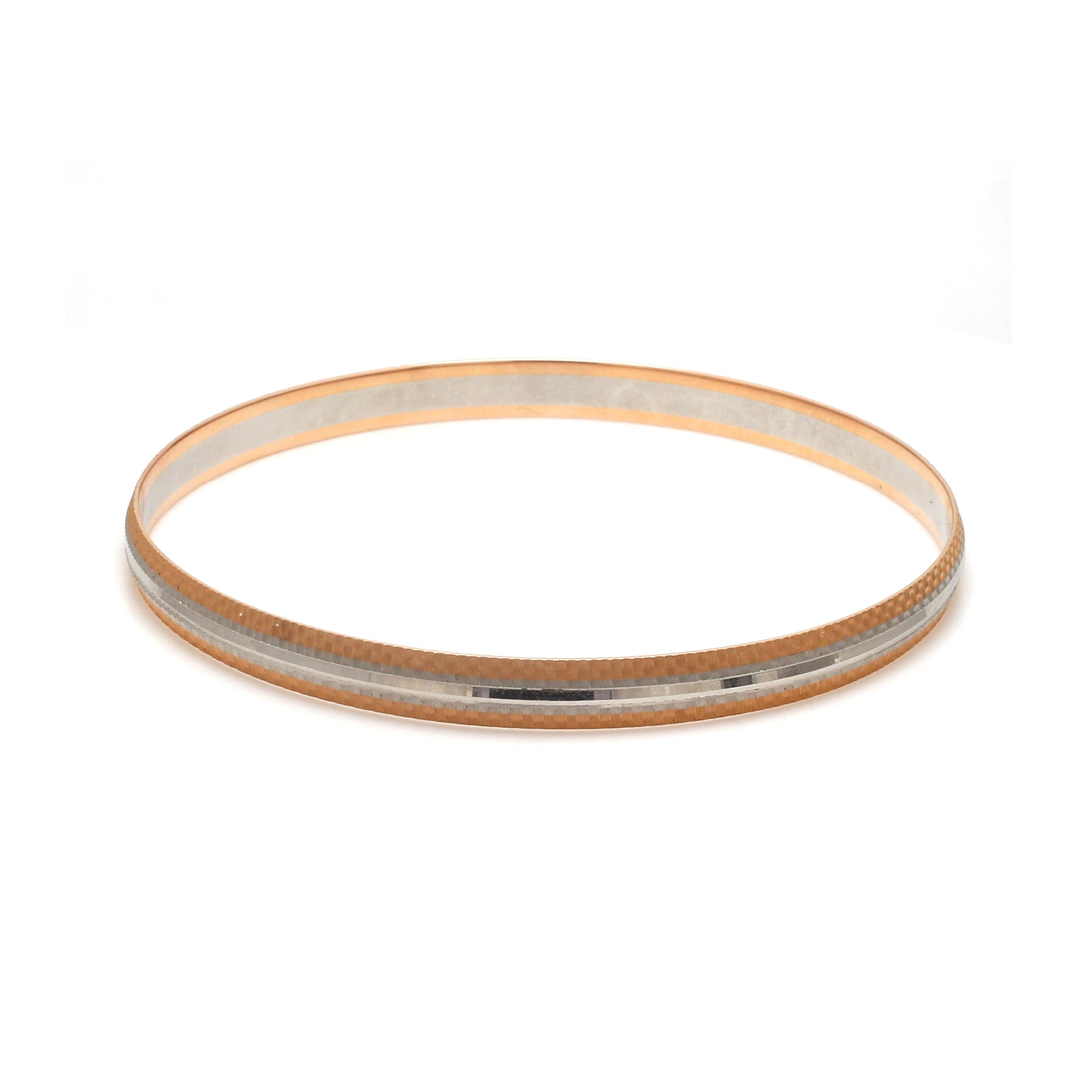 5.75mm Platinum Rose Gold Bracelet for Men JL PTB 1299