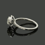 Load image into Gallery viewer, 1 to 5 Carat Lab Grown Solitaire Diamond Accent Platinum Engagement Ring JL PT LG-1481
