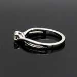Load image into Gallery viewer, 70-Pointer 4 Prong Platinum Solitaire Ring with a Twist JL PT 676-C   Jewelove.US
