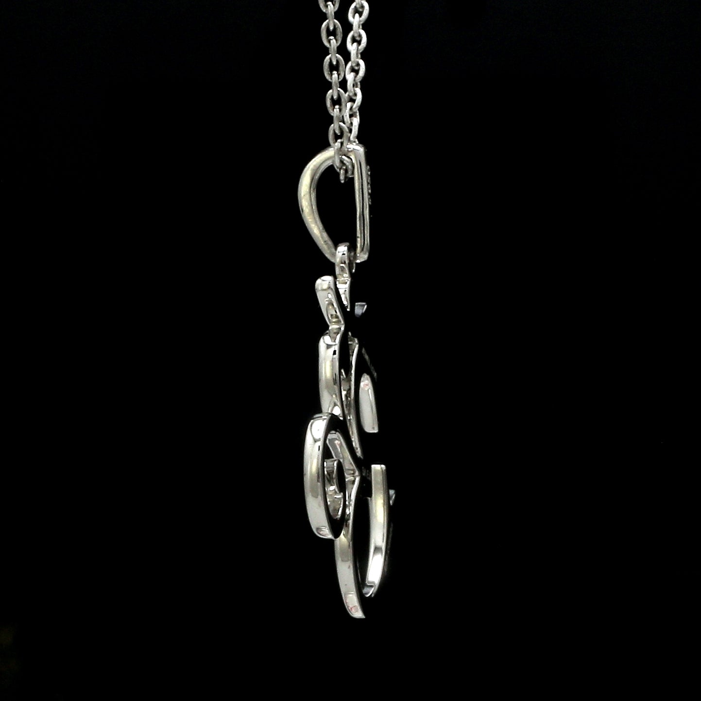 Plain Platinum Om Pendant JL PT OM-3