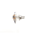 Load image into Gallery viewer, Evara Platinum Rose Gold Diamond with Blue Sapphire Earrings for Women JL PT E 366
