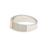 Load image into Gallery viewer, Parallel Paths Platinum Couple Rings with Rose Gold &amp; Diamonds JL PT 966
