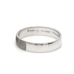 Load image into Gallery viewer, Customized Fingerprint Engraved Platinum Rings for Men JL PT 270
