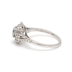 Load image into Gallery viewer, 70-Pointer Solitaire Platinum Double Halo Diamond Spilt Shank Ring JL PT 1268
