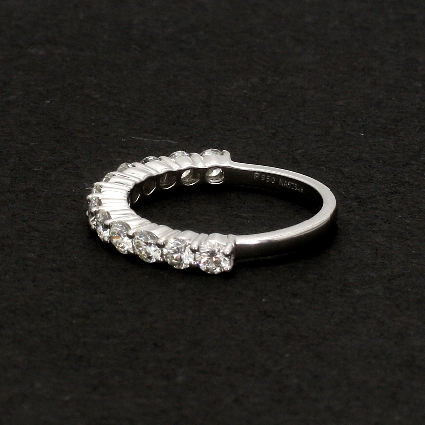 10 pointer Diamonds Half-Eternity Wedding Band for Women JL PT 918