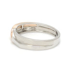 Load image into Gallery viewer, Platinum Love Bands with Rose Gold &amp; Diamonds JL PT 1438
