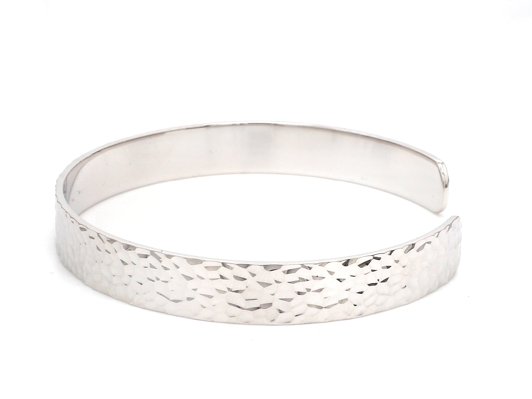 Open Hammered Platinum Kada for Men JL PTB 776-A